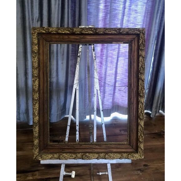 Antique Gilt Wood Picture Frame Ornate Scroll Gold Gilded Large 27x 23 High End - Picture 7 of 12